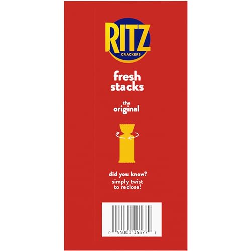 RITZ Fresh Stacks Original Crackers, Party Size, Travel Snacks, 23.7 oz (16 Multi Snack Packs)