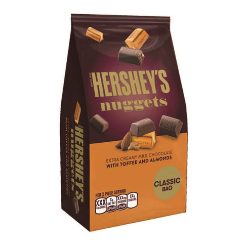 Nuggets Milk Chocolate W/Toffee and Almonds (Pack of 3)