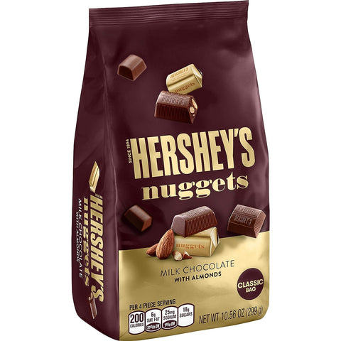 Nuggets Chocolate Candy with Almonds, 10.56 Ounce