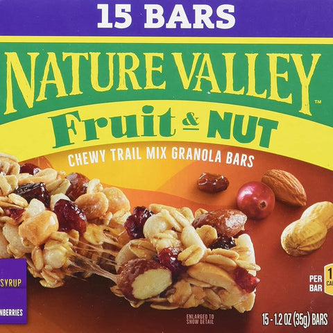 Granola Bars, Fruit & Nut, Chewy Trail Mix Granola Bars, 15 Ounce