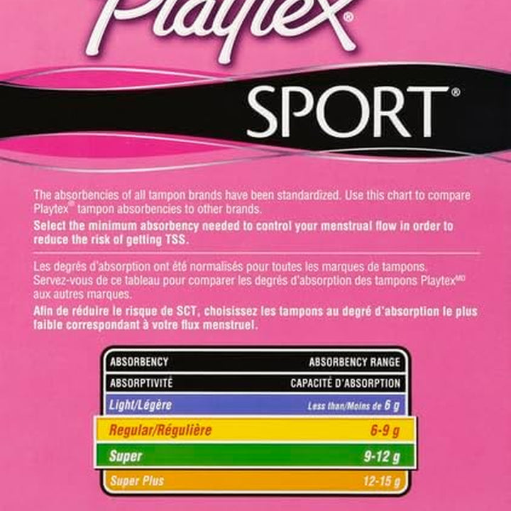 Sport Tampons with Flex-Fit Technology, Regular & Super Multi Pack, Unscented - 50Count