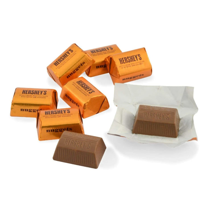 Nuggets Extra Creamy Milk Chocolate with Toffee & Almonds, 3 Pounds