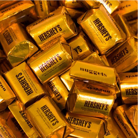 Nuggets Extra Creamy Milk Chocolate with Toffee & Almonds, 1 Pound