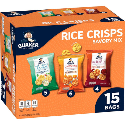 Rice Crisps, 4 Flavor Savory Mix, 15 Count