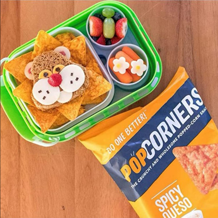 Popped Corn Snacks Gluten Free Chips, Ketle Corn, Spicy Queso, Sea Salt, White Cheddar, 1 Oz, 7 Count