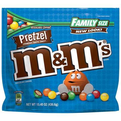 Pretzel Chocolate Candy Family Size, 15.4 Ounce