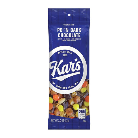Kar’S Nuts Peanut Butter ‘N Dark Chocolate Trail Mix – 2 Oz Individual Snack Packs – Pack of 12, Gluten-Free Snack Mix