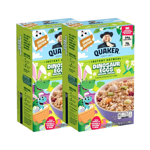 Instant Oatmeal Dinosaur Eggs Brown Sugar, 14.1 Oz, 2 Box