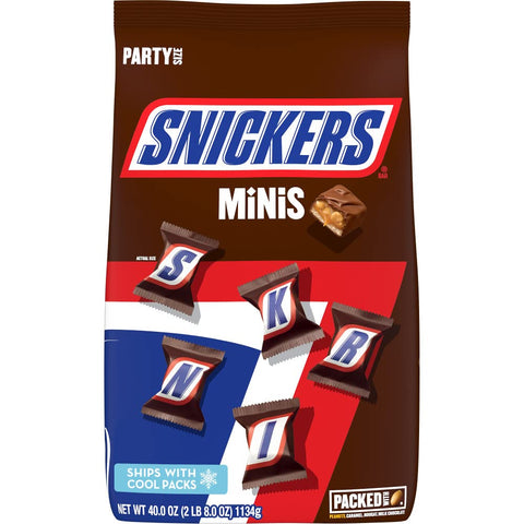 Minis Size Milk Chocolate Candy Bars Bulk Pack, Party Size, 40 Oz Bag