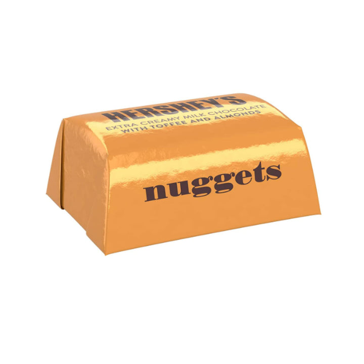 Nuggets Extra Creamy Milk Chocolate with Toffee & Almonds, 1 Pound