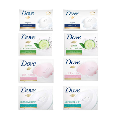 Beauty Bar Gentle Cleanser Moisturizing Variety Pack of 8